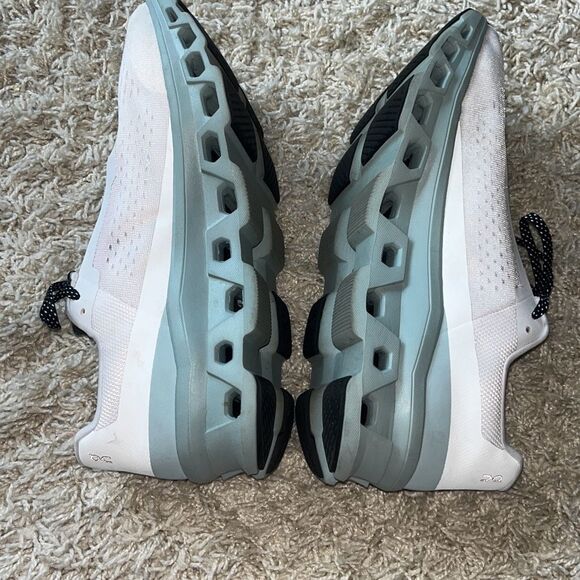 On Cloud Mens CLOUDMONSTER Running Shoes in Frost Surf Size US 12 - Picture 3 of 14